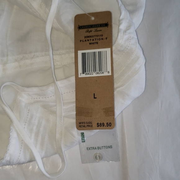 Ralph Lauren NEW Linen Lace Cami Top Button Front - Picture 8 of 13